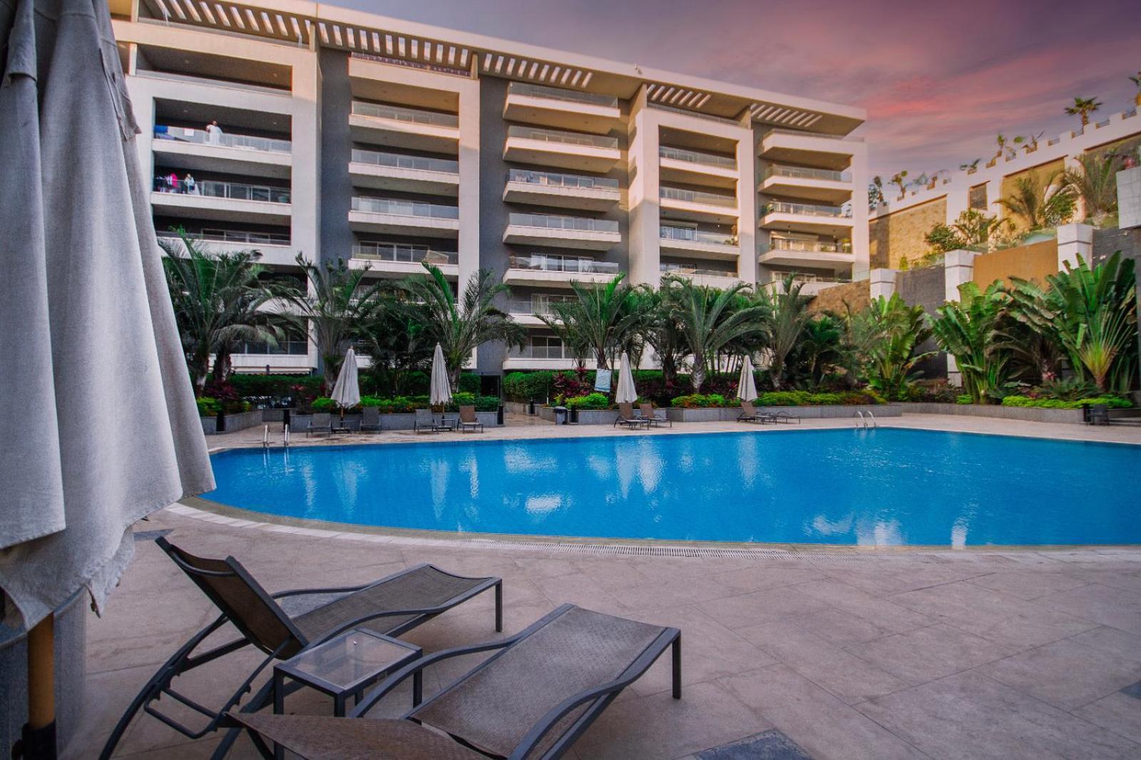 Luxury 3Br Pool View Near Airport! Apartment Cairo Ngoại thất bức ảnh